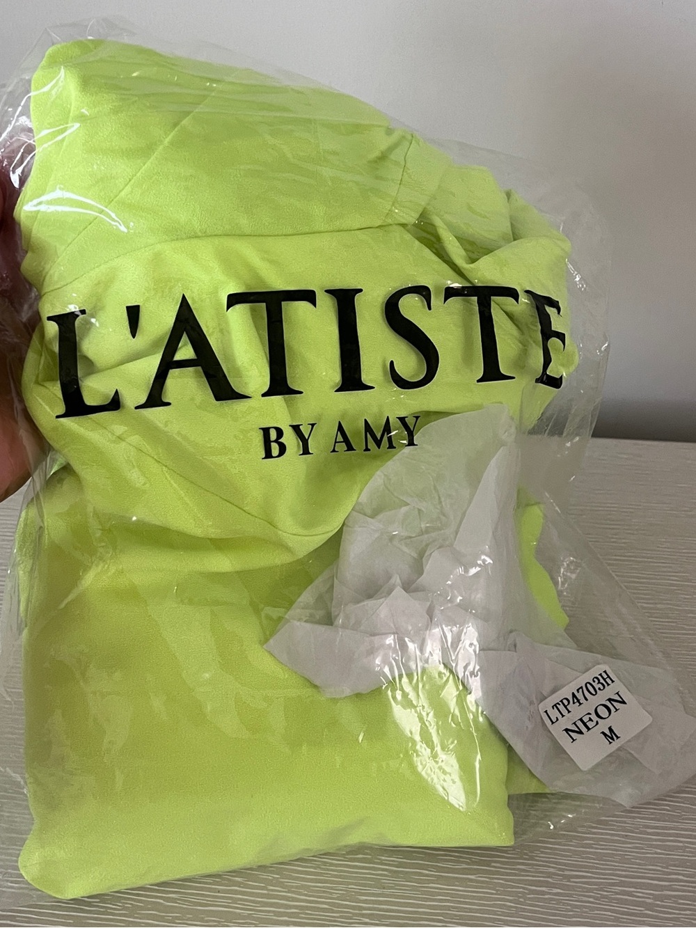 L’atiste Neon Lime blazer short set - Picture 9 of 9